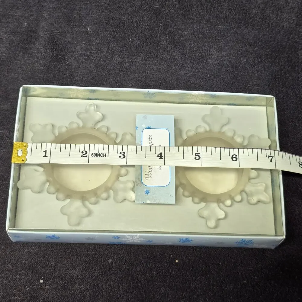 Noteworthy Snowflake Winter Whispers Tea Light Candle Holder 3